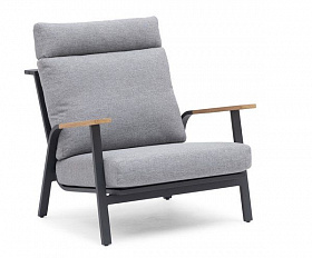 Комплект лаунж мебели Malmo Brafritid с 3-х местным диваном,антрацит/серый, алюминий