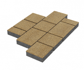 Тротуарная плитка Stellard Мозаика 60 мм Желтый