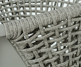 Амстердам плетеный стул из искусственного ротанга, цвет серый