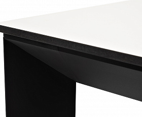 Венето обеденный стол из HPL 90х90см, цвет молочный, каркас черный