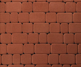 Тротуарная плитка 342 механический завод Классика 60 мм Красный яркий