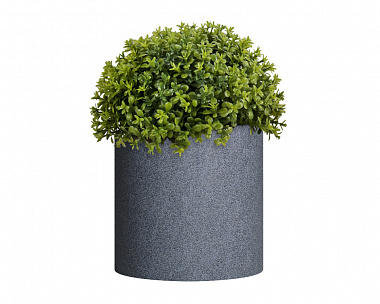 Кашпо Concretika Tube S D40H40 Basalt