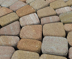 Тротуарная плитка Нобетек Классика 1КЛ6Ф Колормикс №2 Янтарь