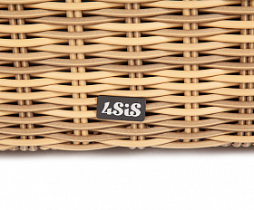 Порту сундук водонепроницаемый из искусственного ротанга, цвет соломенный