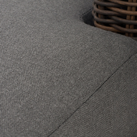 Капри кушетка из искусственного ротанга, цвет коричневый фото 7