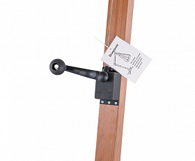 Корсика зонт уличный 3х3м на боковой алюминиевой опоре, цвет под дерево