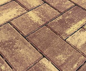 Тротуарная плитка Koldiz 50 мм Оникс Осенний