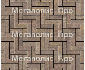 Тротуарная плитка Выбор Паркет Б.4.П.6 Искусственный камень Плитняк