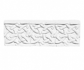 Карниз "Плетенка" линейный, цвет Белый