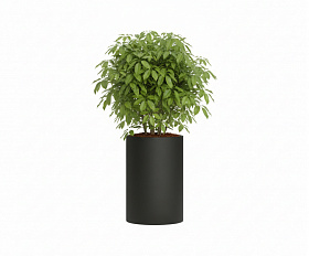 Кашпо Concretika Тюб Макси D40H60 Идеально черный