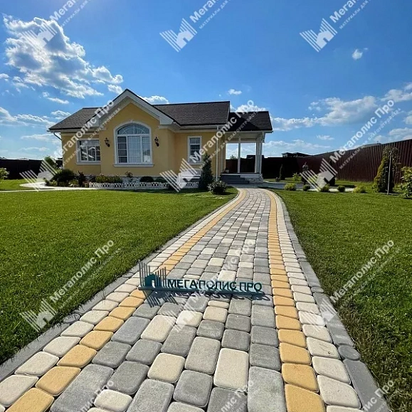 Тротуарная плитка Braer Классико ColorMix 60 мм Туман фото 2