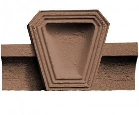Замковый камень "Шамот", цвет Коричневый