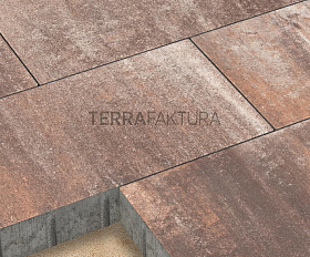 Тротуарная плитка Terrafaktura Урбан 600x300x80 мм Жженая глина