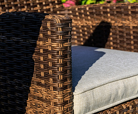 Комплект обеденных кресел Fiona Royal Family из искусственного ротанга, цвет коричневый