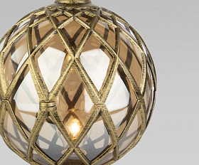 Уличный светильник Elektrostandard Sirius S IP44 черное золото