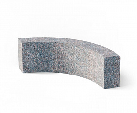 Радиусный бордюр гранитный 150x300 мм Месторождение Гора Токимовка