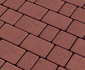 Тротуарная плитка Старый город 60 мм, цвет Винный, полный прокрас