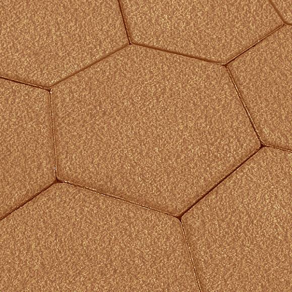 Тротуарная плитка Выбор Соты - Б.3.Ш.6 60 мм Гранит Оранжевый фото 1