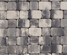 Тротуарная плитка Выбор Классико Листопад А.1.КО.4 40 мм. Антрацит