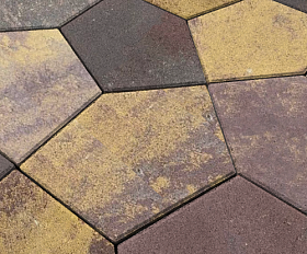 Тротуарная плитка Нобетек Квинта 3П8Ф Колормикс №21 Магма