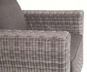 Кресло Боно 4SIS из искусственного ротанга, цвет серый