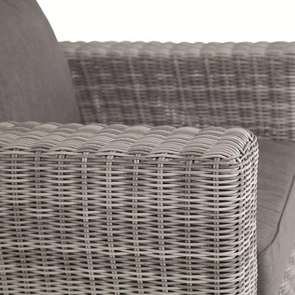 Кресло Боно 4SIS из искусственного ротанга, цвет серый фото 4