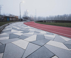 Плита Фабрика Готика Полигональ 80 мм Granite FERRO Покостовский