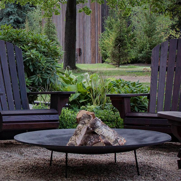 Костровая чаша чугунная Concretika Plato С100, толщина 12 мм фото 1