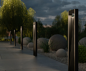 Ландшафтный светильник Sten Maytoni O444FL-L13GF3K1 цвет Графит