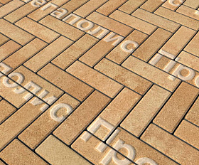 Тротуарная плитка Выбор Паркет Б.4.П.6 Листопад Сахара