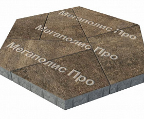 Тротуарная плитка Выбор Оригами Б.4.Фсм.8 80 мм Листопад Гранит Шелковица