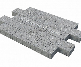 Тротуарная плитка Фабрика Готика Картано 300х150х80 мм Галенит FINERRO