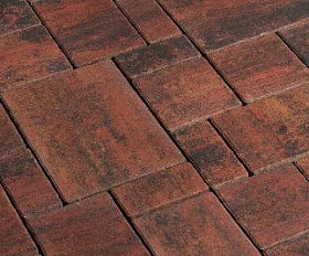 Тротуарная плитка 342 Механический завод Бавария ColorMix 60мм Вулкан