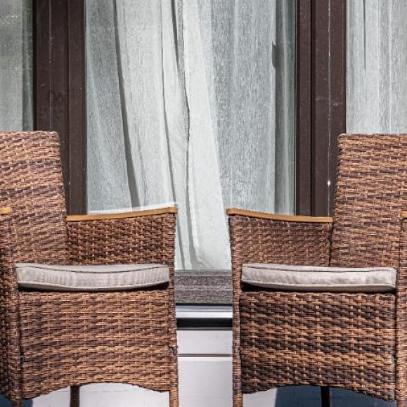 Угловой комплект Zorro Wood Double Royal Family из искусственного ротанга, цвет коричневый фото 6