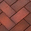 Тротуарная клинкерная брусчатка ЛСР Глазго 200х100х50 мм, темно-красный флешинг