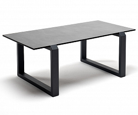 Варадеро журнальный стол из HPL 110х60 H43, каркас алюминий темно-серый (RAL 7024), цвет столешницы серый гранит