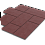 Тротуарная плитка Stellard Мозаика XL 60 мм Красный