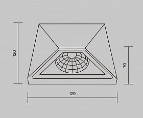 Архитектурная подсветка Beekman 3000К 6Вт IP 54 Maytoni O577WL-L5B цвет Черный