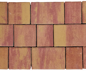 Тротуарная плитка Лидер 40 Старый Город Color Mix 60 мм Огненный опал