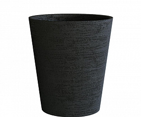 Кашпо Concretika Crater D60 H50 Erosia Black