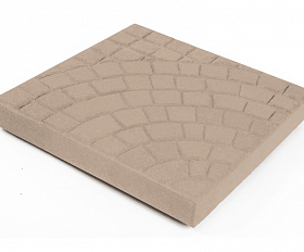 Тротуарная плитка Нобетек Квадрат 1КД5Ф песочная