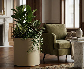 Кашпо Concretika Тюб Макси D40H60 Имбирный 1019