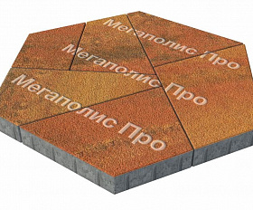 Тротуарная плитка Выбор Оригами Б.4.Фсм.8 80 мм Листопад Гранит Арабская ночь