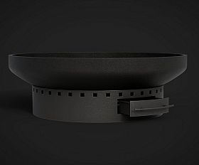 Костровая чаша чугунная Concretika Premium D80Z, толщина 12 мм