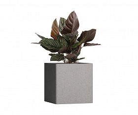 Кашпо Concretika Qadro 50x50x50 Cool grey