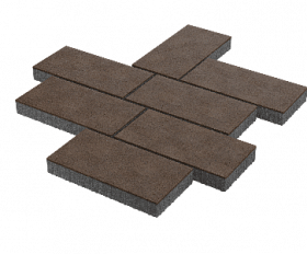 Тротуарная плитка Stellard Патио 80 мм Коричневый