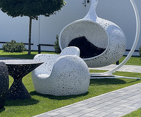 Кресло Vitgarden Stellar Chair Bianco из базальта, цвет белый