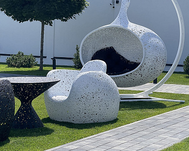 Кресло Vitgarden Stellar Chair Bianco из базальта, цвет белый