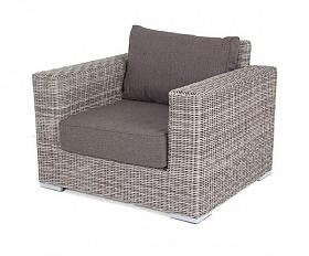 Кресло Боно 4SIS из искусственного ротанга, цвет серый