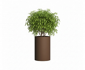 Кашпо Concretika Тюб Макси D40H60 Браун 050 3020